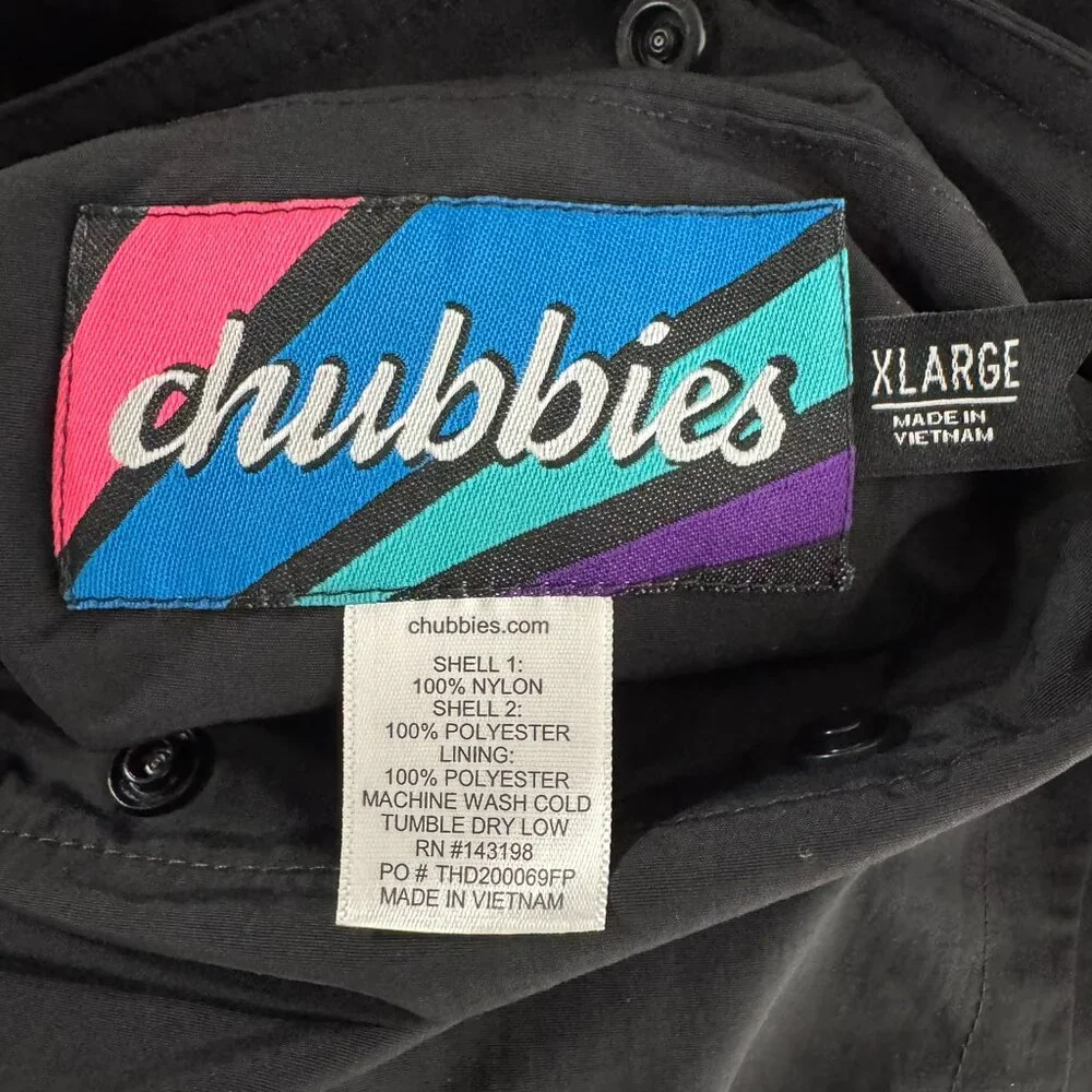 Chubbies The Warmin Up Reversible Jacket Mens‎ XL Fleece Plaid NWT CJ-2035